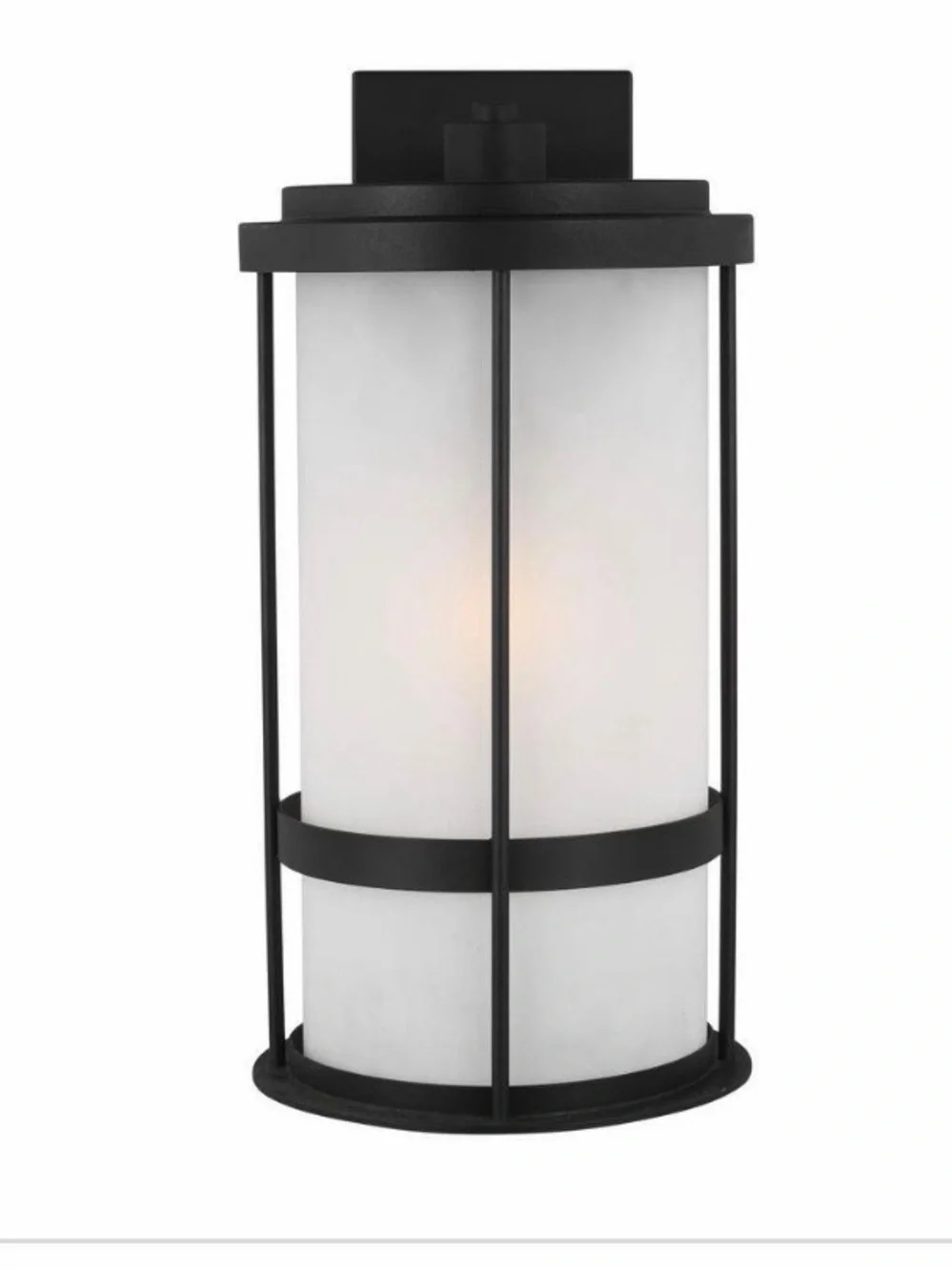New Generation Lighting Wilburn Black 20” Outdoor Wall Lantern